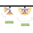 thumbnail image 6 of FSLiving Adjustable Angle Remote Control J-Type Track Pendant Light,E26 Bronze Base with Pink Metal Shade,Dimmable&Color Changing&Timing Lamp for Store (Ceiling Track Sold Separately) - 1 Light, 6 of 9