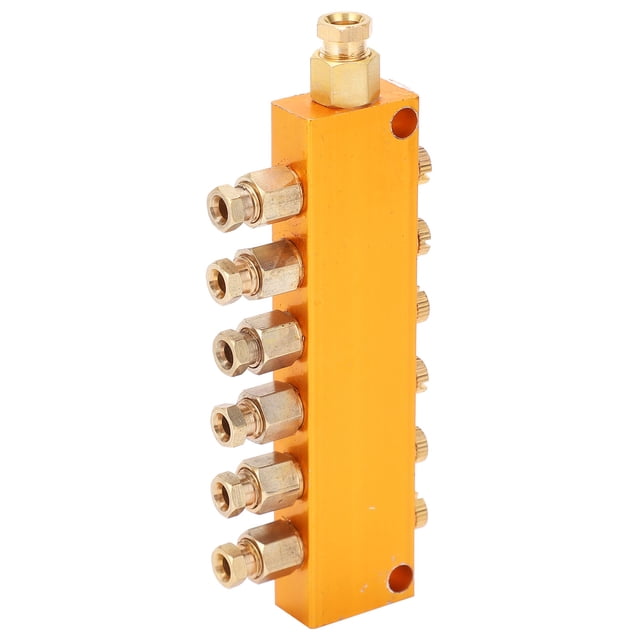 Distributeur de Valve de Séparation de Piston de Lubrifiant en Laiton Réglable avec Usure, pour Centre d'Usinage CNC, Lignes de Production et Outils de Machine