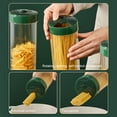 thumbnail image 4 of Tall Clear Airtight Pasta Storage Container - Large Food Storage Jar with Lid, Kitchen Pantry Organizer for Spaghetti Flour Cereals Coffee Beans Grains, 4 of 7