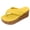 Yellow, variant on Clearence Women’s Summer Platform Slippers Clip-Toe Border Design Thick Sole Outdoor Slides Breathable Bathroom Shoes Non-Slip Cushioned House Sandals