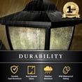 thumbnail image 4 of Classy Caps Eleganté Solar Lamp - Wall or Pier Mount - Black Aluminum, 4 of 10
