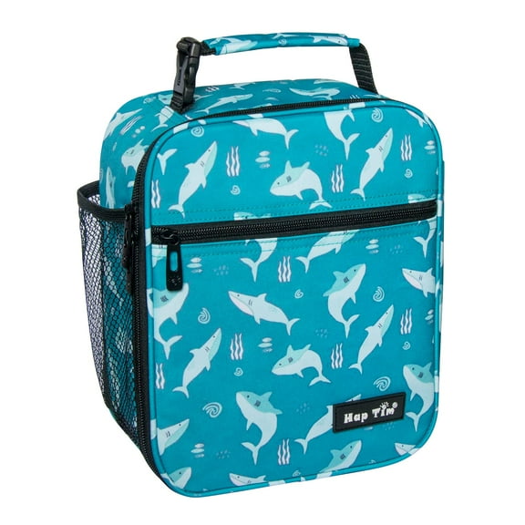 Hap Tim Lunch Box Insulated Lunch Bag Medium Size Cooler Tote Bag for Adult,Men,Women, Double Deck Cooler for Office/Picnic/Travel/Camping Shark (18654-SK)