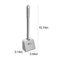 thumbnail image 3 of Nilvkv Toilet Brush and Holder Set Golf-Shaped 360-Degree Cleaning for Bathroom, 15.8Inch, 3 of 6