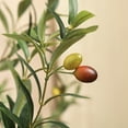 thumbnail image 4 of Kazeila Artificial Olive Tree 7FT Tall Faux Silk Plant for Home Office Decor Indoor Fake Potted Tree with Wood Trunk and Fruits, 4 of 7