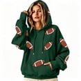 thumbnail image 7 of CAIXIA Game Day Sweatshirt for Women Football Funny Graphic Print Hoodies Casual Fall Season Pullover Tops with Pockets, 7 of 7