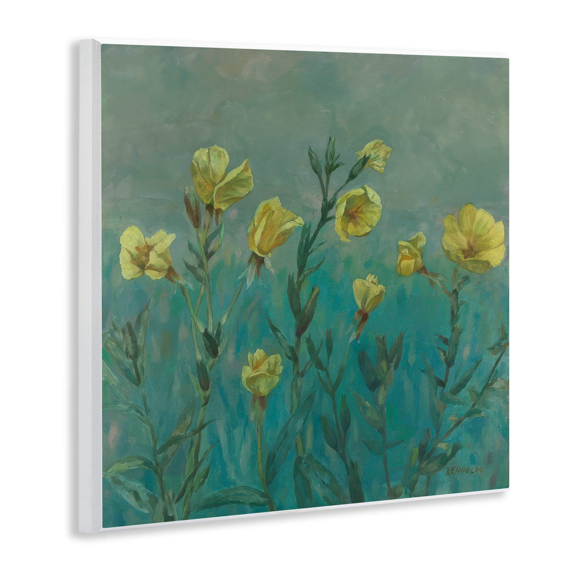 Stupell Industries Floral Buttercup Meadow Landscape & Nature Painting Unframed Art Print Wall Art, 12 x 12