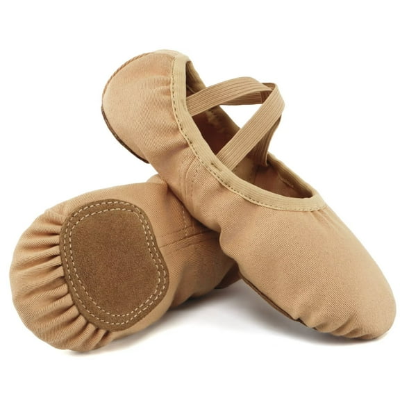 Dynadans Women's Ballet Shoes High Stretch Canvas Ballet Slippers for Girls