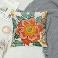thumbnail image 2 of WERPE Decorative Pillow Covers, Floral Bird Throw Pillow Covers with Sparkling Edge, Farmhouse Cushion Cover, Vintage Pillow Case for Couch Bed Sofa Living Room, 2 of 5