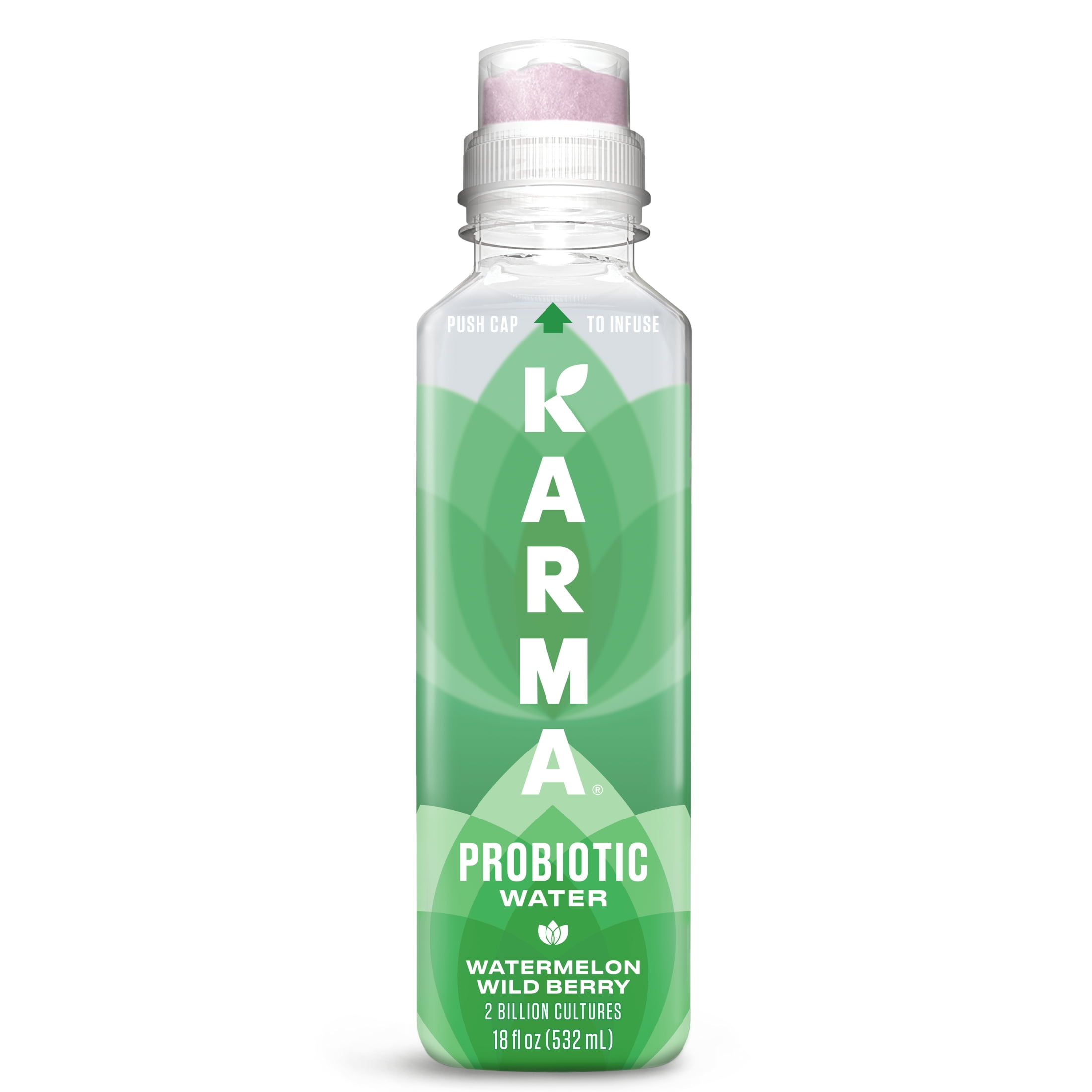 (6 pack) Karma Probiotic Water, Watermelon Wild Berry, 18 fl. oz., 1 Count Bottle