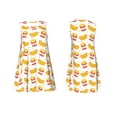 thumbnail image 3 of Bixox Hot Dog Print Women's Sleeveless A-Line Dress with Pockets, Casual Knee-Length Tank Dress for Summer-X-Large, 3 of 7