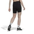 thumbnail image 2 of adidas Training Essentials 3-Stripes High-Waisted Shorts (Womens, Black, XS), 2 of 2