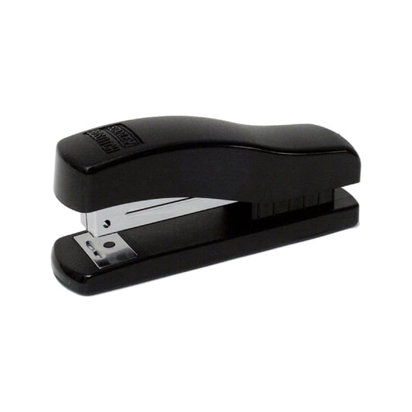 Engrapadora De Escritorio Compacta Media Tira Negra Deluxe