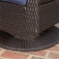 thumbnail image 6 of Afuera Living Outdoor Wicker Swivel Club Chair in Dark Brown (Set of 4), 6 of 24