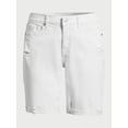 thumbnail image 5 of Sofia Jeans Women's Gabriella Bermuda Mid-Rise Destructed Cuff Shorts, 8" Inseam, Sizes 0-20, 5 of 6