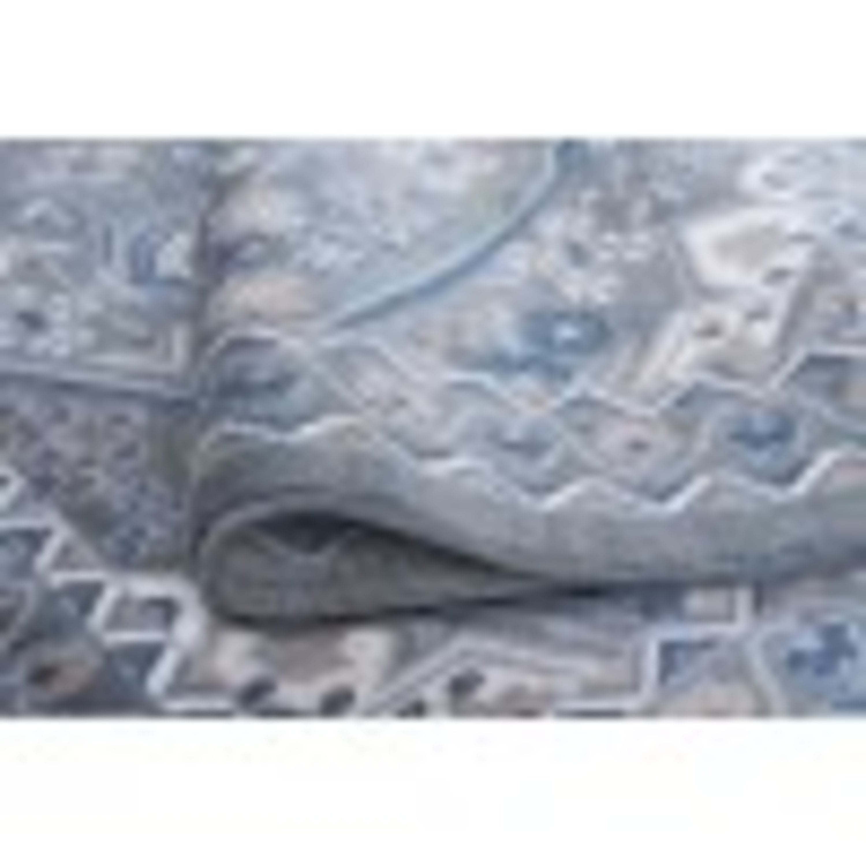 Hampton Traditional 5' x 7' Gray and Cream Polypropylene Indoor Area Rug
