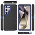 thumbnail image 6 of Ebizware Shockproof Rugged Polycarbonate Cell Phone Case for Samsung Galaxy S24 Ultra, Black & Blue, 6 of 10