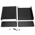 thumbnail image 2 of Aluminum Box, Durable Black Reliable Split Aluminum Box Aluminum Casing Box, For Printed Circuit Board Wiring Aluminum Box Heat-Dissipating Aluminum Casing, 2 of 8