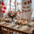 thumbnail image 5 of Brown Ombre Round 15 Inch Placemats Set of 8, Vintage Country Wooden HeatResistant Non Slip Place Mats for Dining Table, Wipeable Braided Kitchen Table Mats for Housewarming, 5 of 9