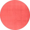 thumbnail image 1 of Ahgly Company Indoor Round Solid Red Modern Area Rugs, 6' Round, 1 of 4