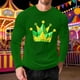 thumbnail image 2 of Mens Casual Camisetas, Carnaval Impreso Manga Larga Cuello Redondo Suelto Ajuste Superior, 2 of 5