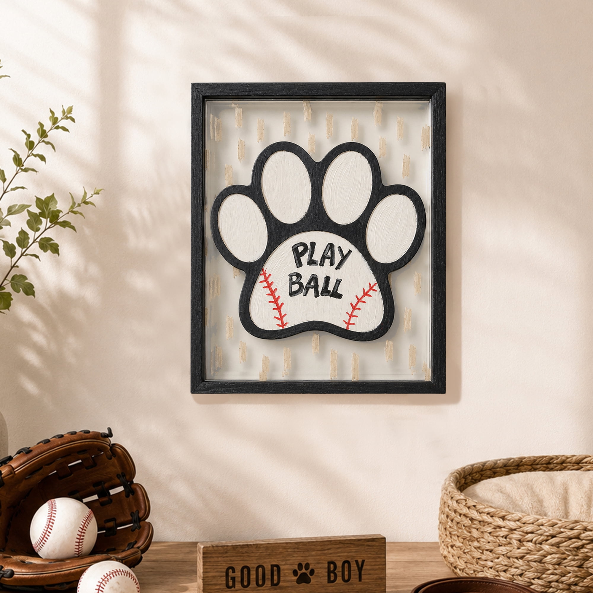 Hello Hobby 10" Shapes-Paw, Unfinished Wood Surface, 9.96 x 8.5x 0.24 inch