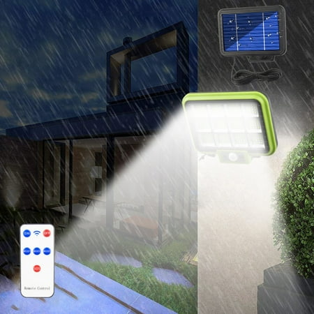 

Solar Outdoor Lights Motion Sensor Solar Powered Lights 3 Modes with Remote Control Wall Security Lights for Fence Yard Garden Patio Front Door Home Decor Clearance