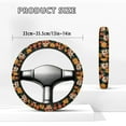 thumbnail image 5 of ZUXONGSY Skull Golf Cart Steering Wheel Cover Flower Car Steering Wheel Dust Cover Universal Automotive Steering Wheel Cover Anti Slip Cover Club Car Golf Cart Interior Decor Gifts for Dad, 5 of 7