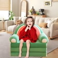 thumbnail image 6 of XIBUFE Toddler Chairs Comfy 1-3 Years Old,Toddler Reading Chair,Toddler Sofa Kids Couch Cover Fold Out,2 in 1 Flip Out Couch and Mini Sofa for Girls and Boys,Baby Couch Cover for 1-3 Year Olds,Pink, 6 of 7