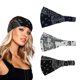 thumbnail image 1 of Diademas bohemias con estampado de leopardo, turbante anudado, diadema elástica con giro, bandas para la cabeza de tela a rayas para mujeres y niñas, 3 piezas, 1 of 5