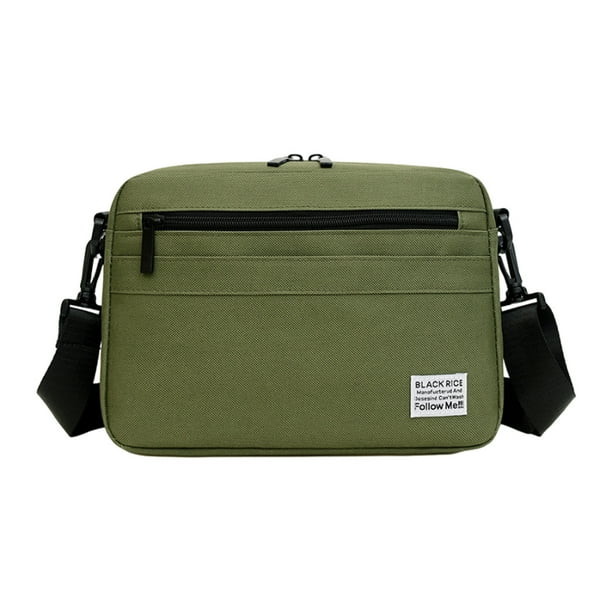 Bolso bandolera pequeño para hombre, para trabajo, viajes, negocios, bandolera, bolso de hombro, cartera