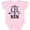 AD-Pink, variant on Inktastic Lil Sis Girls Sister Announcement Girls Baby Bodysuit