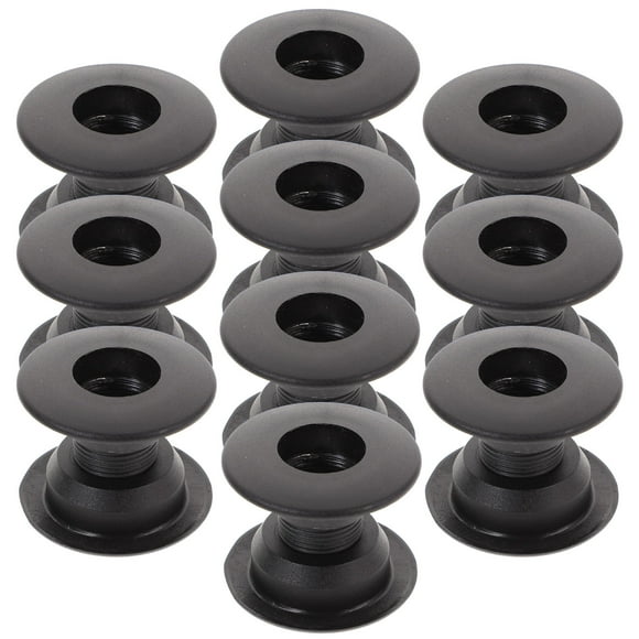 KAKOWELY Ensemble de 10 Roulements de Table de Soccer, Tige de Roulement de Planche de Soccer, Bagues de Baby-Foot, Roulement de Machine de Soccer de Table Noir, 1,91"X1,91"X1,34 Pouces