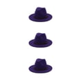 thumbnail image 2 of Sombrero Qarigey con hebilla de cinturón vestido de moda de invierno gorros elegantes de ala ancha lana cálida para mujeres, 2 of 6