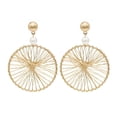 thumbnail image 2 of Kiplyki Fashion Ethnic Dream Catcher Earrings Exquisite Hand-wound Round Earrings, 2 of 8