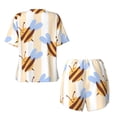 thumbnail image 5 of Lsque A Bee Women's Short-Sleeved Pajama Set - 2 Piece Soft and Lightweight Sleepwear Set-4X-Large, 5 of 9