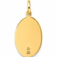 thumbnail image 3 of 14K Yellow Gold Jbsp\'s Polished And Satin Oval St. Christopher Pendant (28.75 X 13.2) Made In Italy -Jewelry By Sweet Pea, 3 of 7