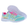 thumbnail image 4 of Fila Fantom 5 Girls Shoes Size 2.5, Color: Teal/Yellow, 4 of 5