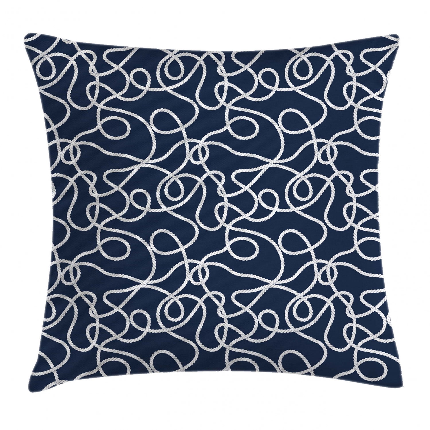 Navy Throw Pillow Cushion Cover, Under the Sea Atlantic Ocean Inspired