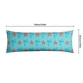 thumbnail image 5 of Beach Themed Body Pillow Cover 20x54 - Cozy Long Pillowcase with Hidden Zipper, Stretchy Fabric for Full Body Support - Starfish Seahorse Coral Nautical Design, 5 of 6