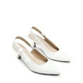 thumbnail image 3 of DREAM PAIRS Women’s Slingback Kitten Heel Closed Toe Pumps – Low Heels, Elegant Dress Shoes for Wedding, Bridal, Party, and Casual Wear, 3 of 8