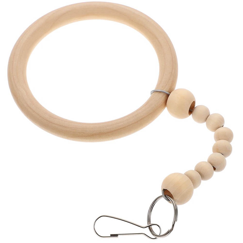 UPOUART Beige Wood Bird Swing for Parakeet Cage Pet Accessory for Exercise and Balance Skill