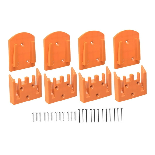 Soporte para herramientas y baterías. Incluye estante con tornillos, colgadores y organizador de pared para herramientas eléctricas de 18 V.