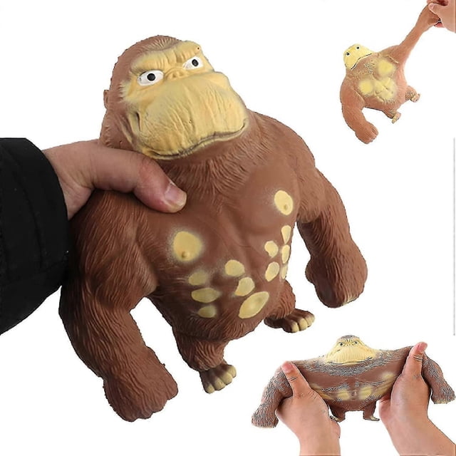 Stretchig Lim-sandfylld Gummi Gorilla, Latex Gorilla Mjuk Avkoppling Dockleksak, Djur Högelastisk Stretchbar Avkoppling, Avkoppling Leksak