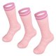 thumbnail image 1 of Meriwool Calcetines de senderismo de lana merino para hombres y mujeres - 3 pares acolchados de peso medio - Cálidos y transpirables (lila grande), 1 of 1