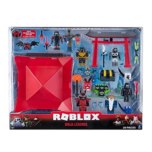 Colección de acción de Roblox - Set de juego de lujo Ninja Legends [Incluye Artículo Virtu Roblox Roblox