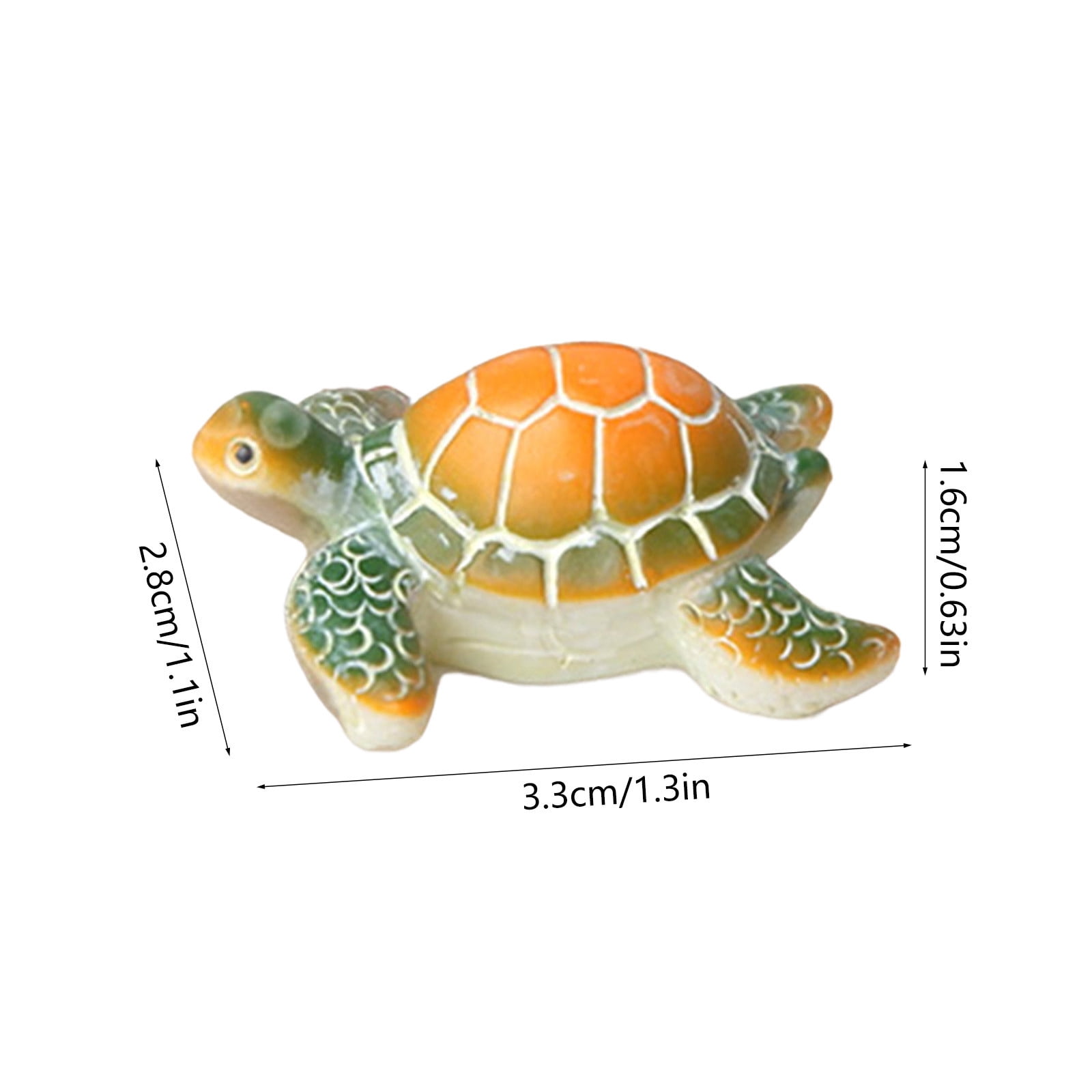 3 Pcs Aquarium Decor Glowing Turtle Ornament for Fish Tank, Luminous Underwater Figurine for Aquatic Scenery & Night Viewing, Green, by IHXORA
