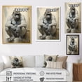 thumbnail image 4 of Designart "Contemplative Gorilla" Gorilla Canvas Wall Art, 4 of 7