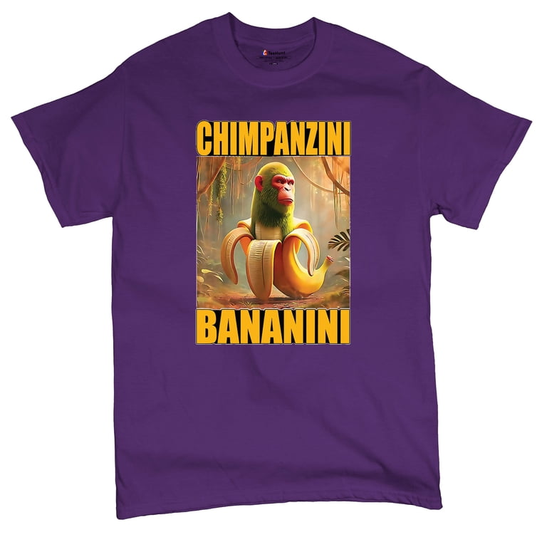 激レア！80sVTG! Cockney Visionaries バンビTシャツ Champanzini Bananini T-shirt Fun Italian Brainrot Gen Z Alpha Meme