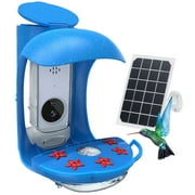 Smart Bird Feeder with Camera, Bird Feeder with AI Recognition,Wild Bird feeders with 2.4G WiFi Support,The Birdhouse Camera can notify You When a Fellow Bird is Spotted.Blue