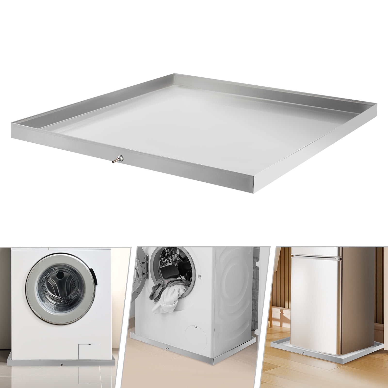 Rectangular Washer Drain Pan For Installing Under Water Heaters, Automobile Oil Catch Pans And Various Home Appliances
